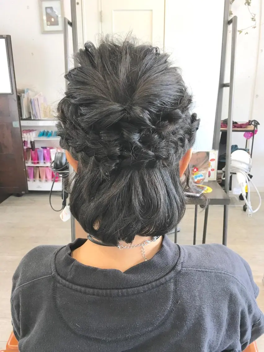 ヘアアレンジ ハーフアップ yoshi ☆のヘアスタイル