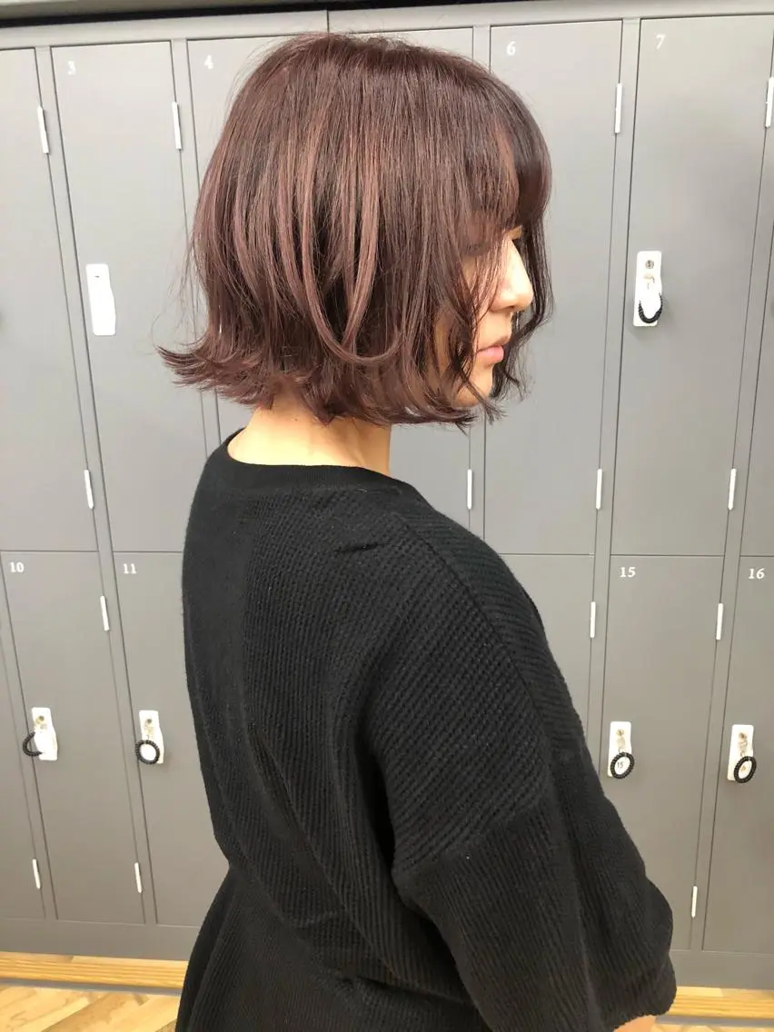ミディアム カラー ラベンダーカラー ピンクカラー ピンクラベンダー GIEN 末吉 海斗のヘアスタイル