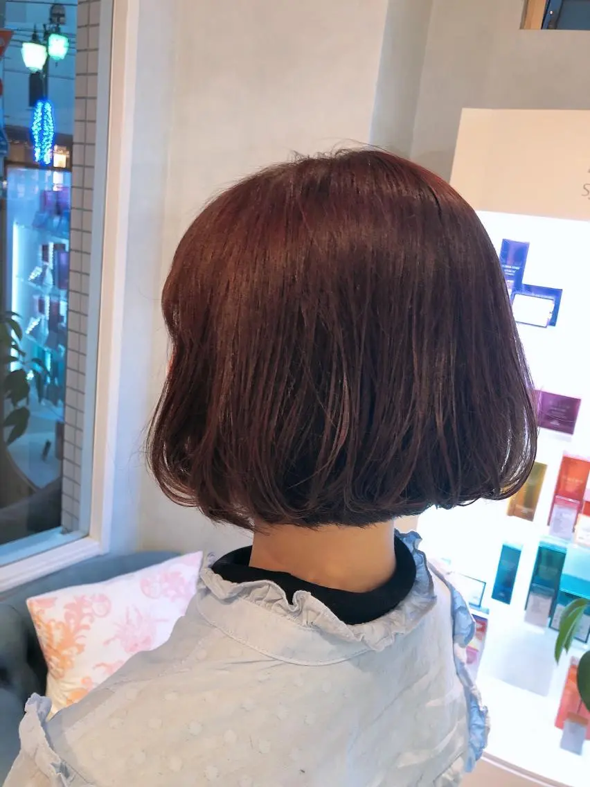 ショート ボブ 阿部 美咲のヘアスタイル
