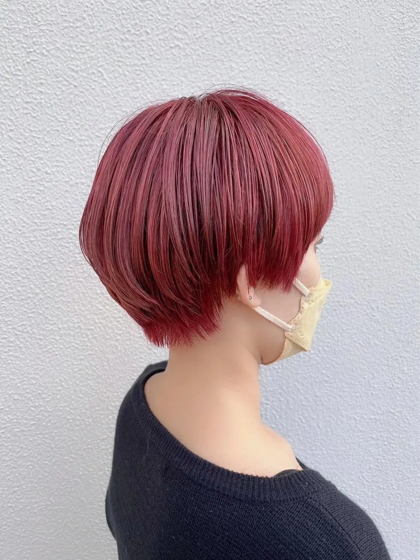 ショート カラー ヘアカラー トリートメント 横野 朱音のヘアスタイル