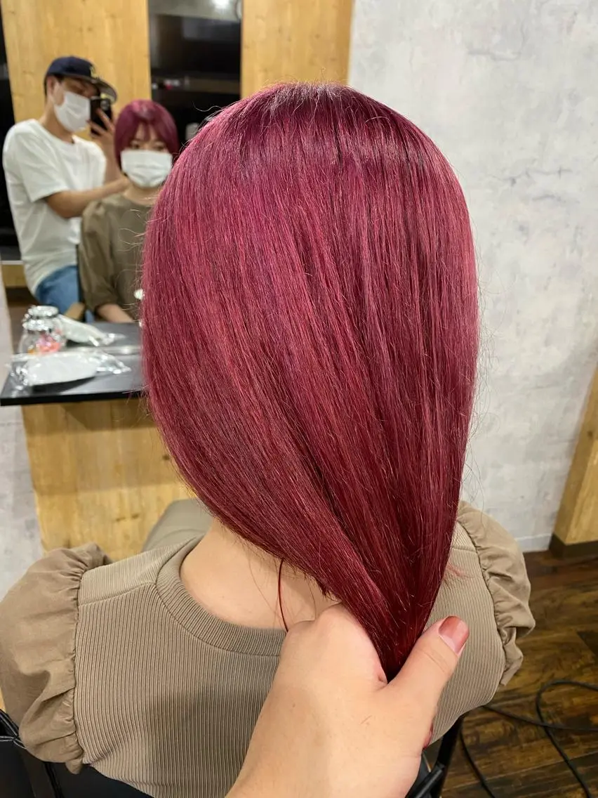 ミディアム カラー 髪質改善/レイヤー カット手塚奨のヘアスタイル