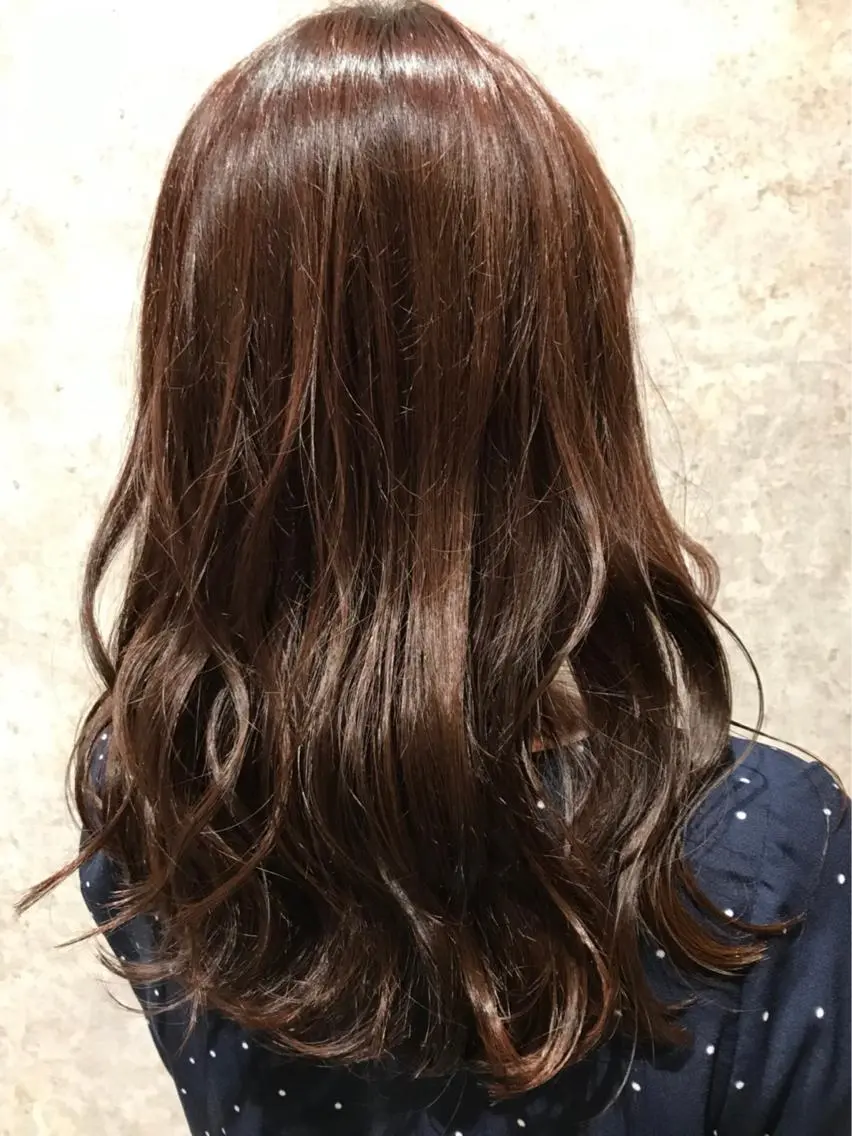 セミロング カラー ブラウンカラー カッパーブラウン 🫟Blanco🫟 Color&Careのヘアスタイル