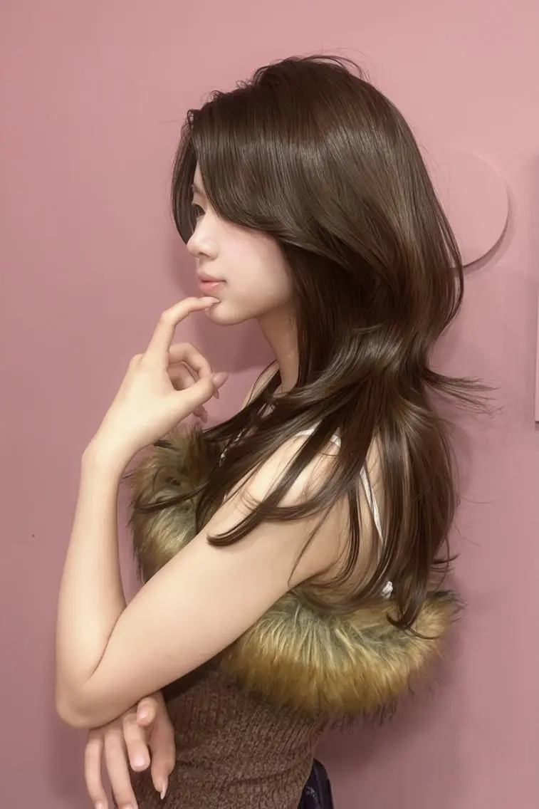 ロング カラー ベージュカラー ブリーチ ブルーカラー ブルージュ 透明感カラー 表参道/ワンホンヘア SAAYA🖤のヘアスタイル