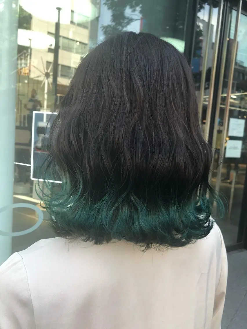ミディアム カラー ヘアアレンジ メンズ キッズ ネイル マツエク・マツパ ヘアカラー トリートメント 透明感カラー🤎 ゆりのヘアスタイル