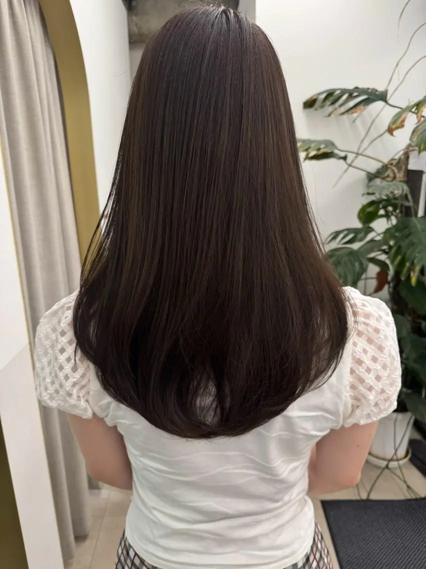 セミロング カラー ベージュカラー ブリーチ ブラウンカラー ケアブリーチ 透明感カラー カット ヘアカラー トリートメント 🌜ROW町田 🌛 公式のヘアスタイル
