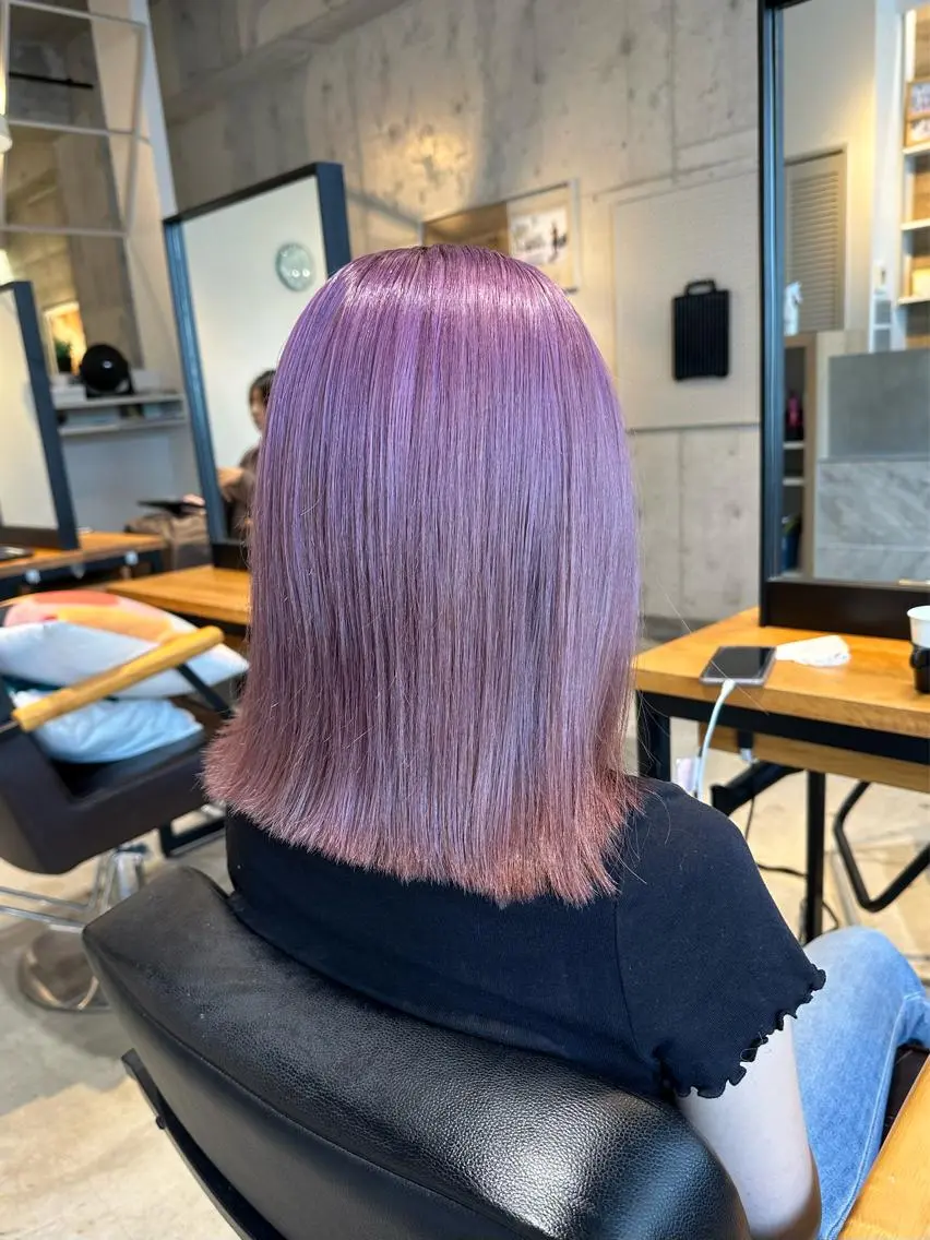カラー ヘアカラー トリートメント ✂︎ 艶カラー /透明感カラーのヘアスタイル