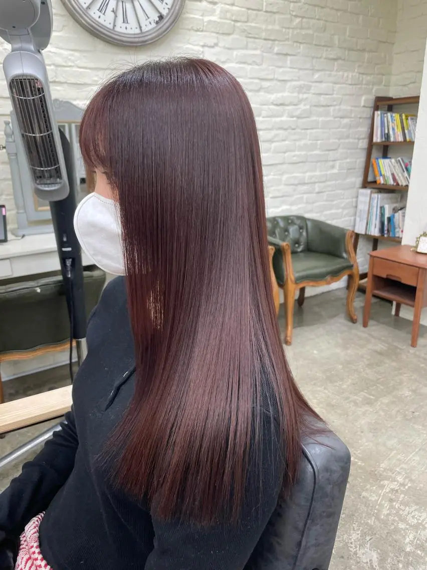 ロング カラー 水田吉亮/髪質改善/ 縮毛矯正/レイヤーのヘアスタイル