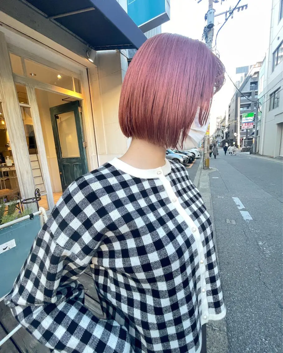 ショート カラー 🙃 透明感カラー/ボブのヘアスタイル