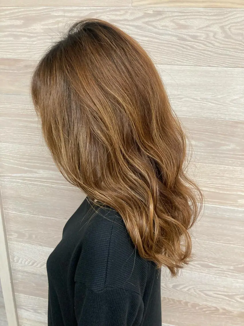 ロング 顔まわりレイヤー レイヤーカット 小顔カット 🌈似合わせカット 中村隆寛のヘアスタイル