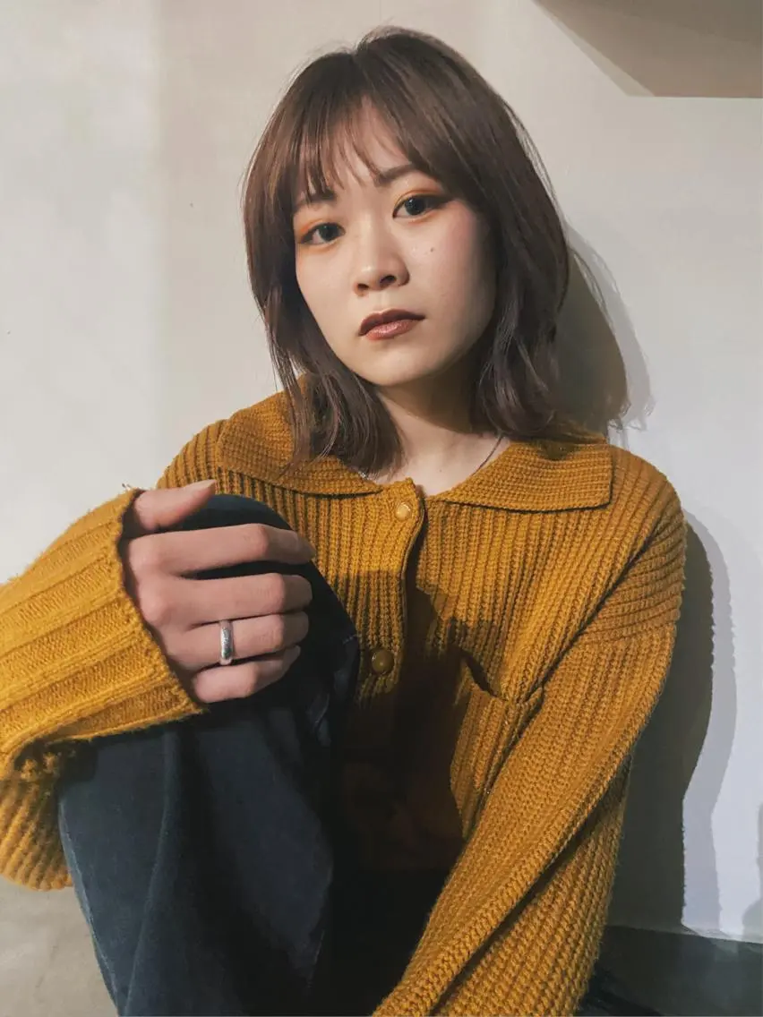 ミディアム 小顔カット 🌿リョウカのヘアスタイル