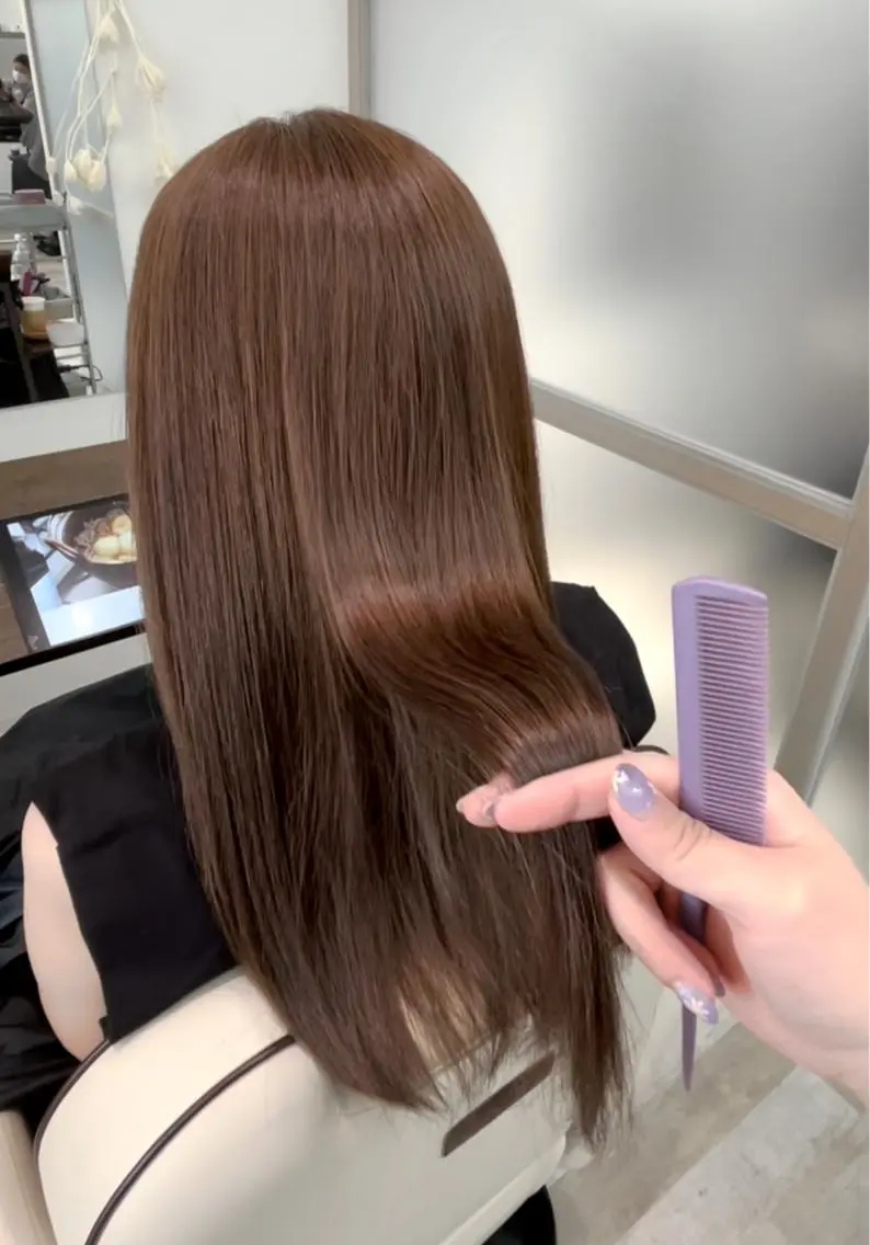 ロング カラー カット ヘアカラー トリートメント 🫧MITO カイレアサロン🫧のヘアスタイル