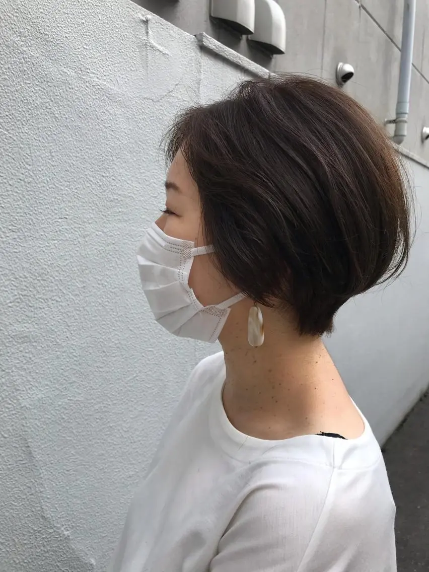 ショート カット ヘアカラー トリートメント ayane⭐️ボブ・ ショート・パーマのヘアスタイル