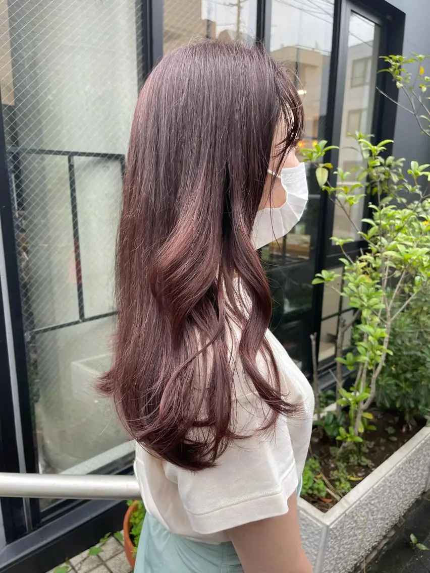 セミロング カラー 透明感/レイヤー スタイル🤎mamiのヘアスタイル
