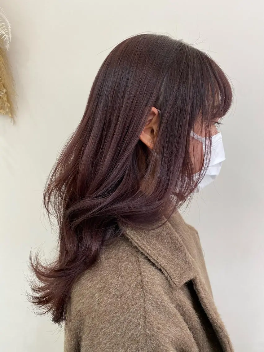 ロング カラー 銀座メンズ専門🖤 叶奈々のヘアスタイル