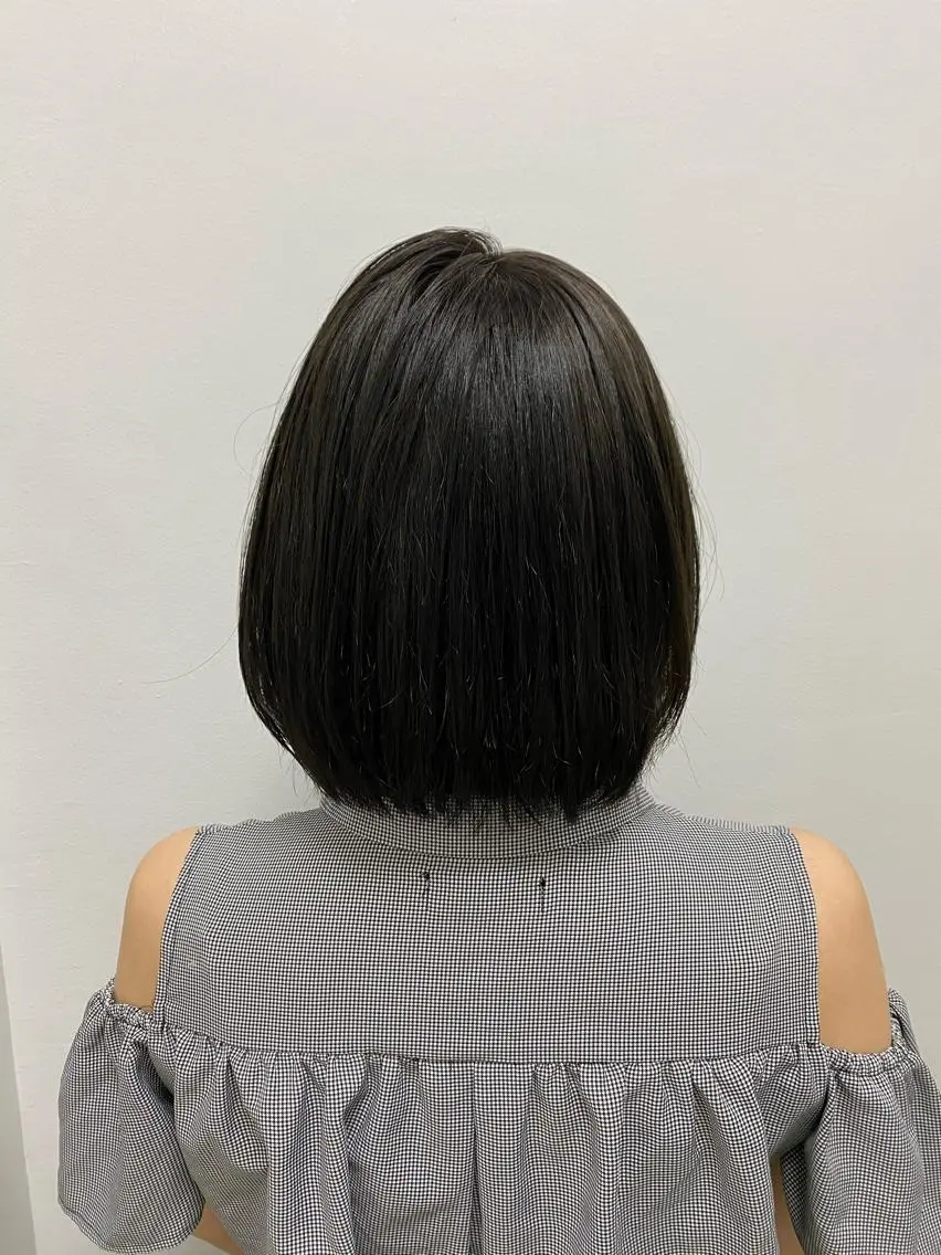 セミロング カラー ヘアアレンジ 韓国風ベージュ🤎 赤みなし🌿横浜🤎のヘアスタイル