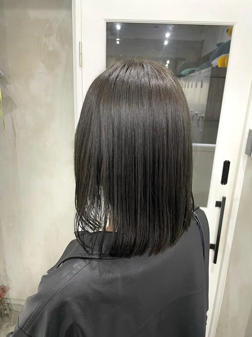カラー ヘアカラー トリートメント 色落ち綺麗透明感カラ /ボブ/ナカツヒカルのヘアスタイル