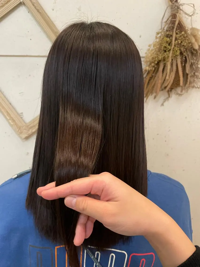 セミロング トリートメント いまじゅく あおいのヘアスタイル