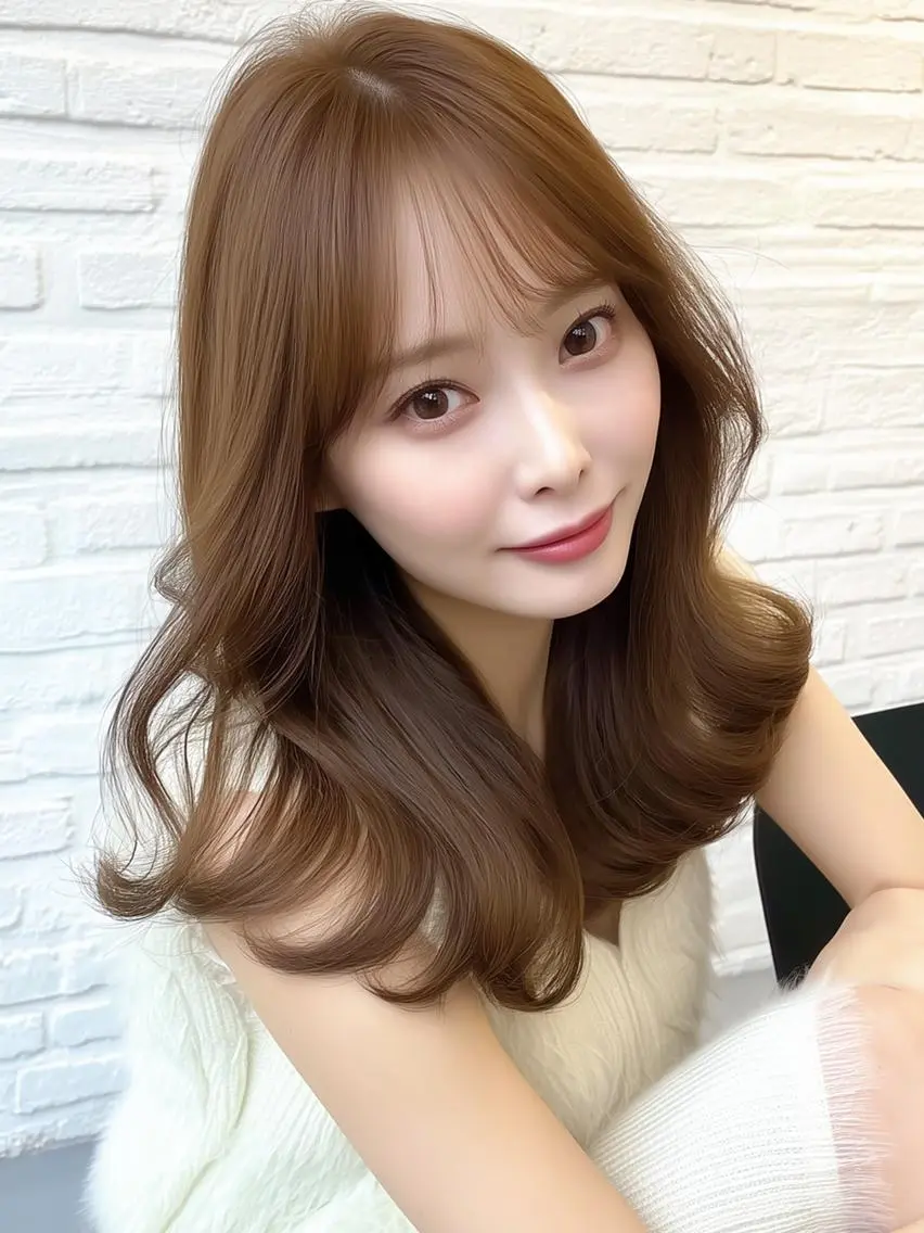 ロング カラー ブラウンカラー ヘアカラー beauty: beast 熊本店のヘアスタイル