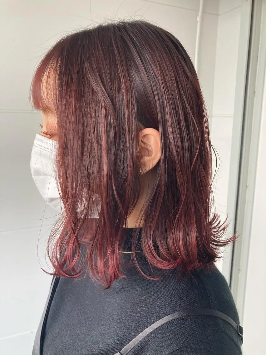 ミディアム タカツド ユウキのヘアスタイル