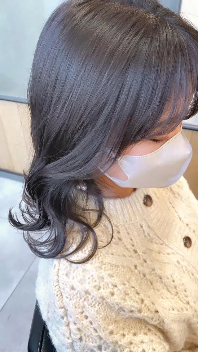 セミロング カラー ヘアアレンジ カット ヘアカラー Hatanaka Airiのヘアスタイル