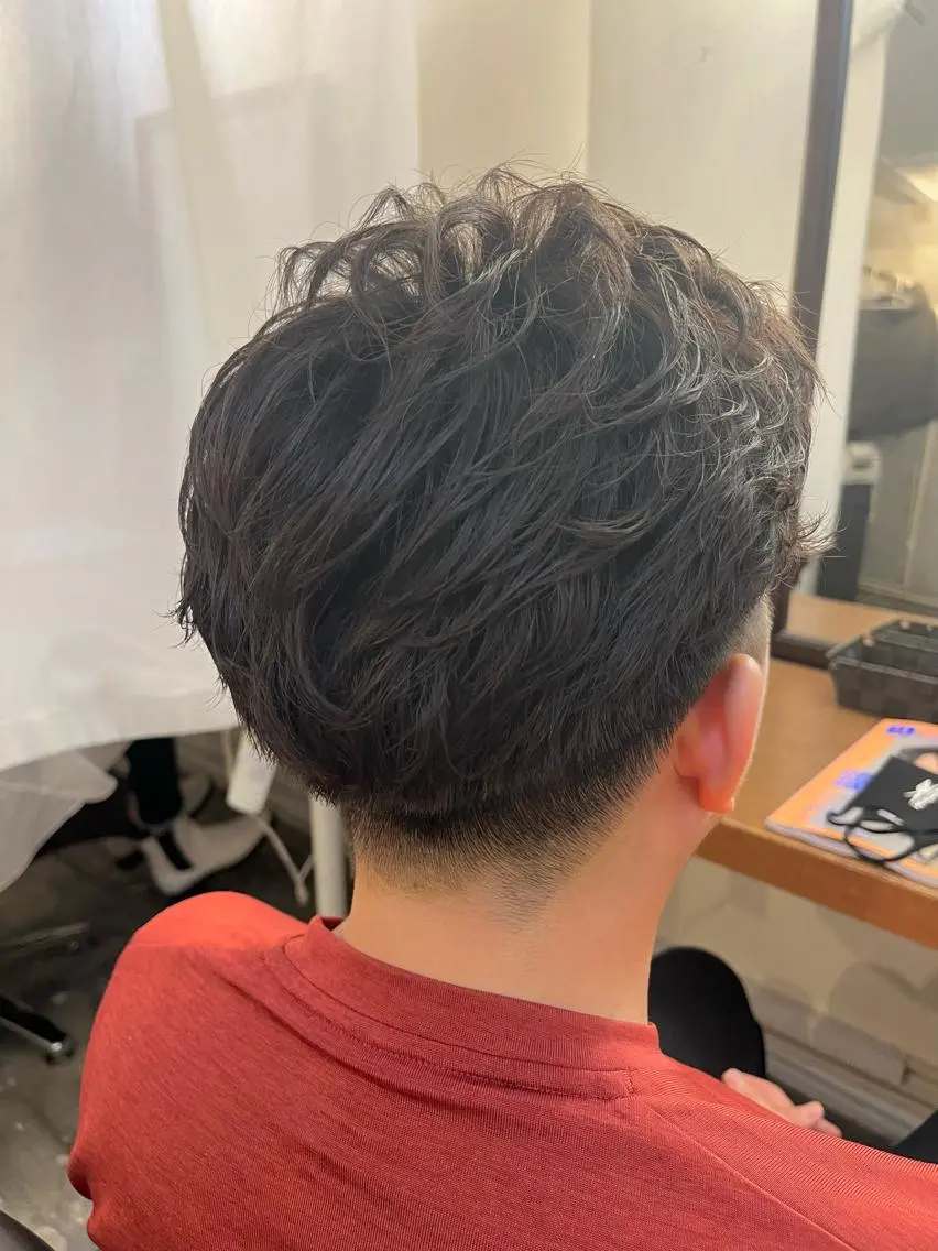 パーマ メンズ メンズパーマ パーマ 透明感カラー/ ブリーチ無し/RYOのヘアスタイル