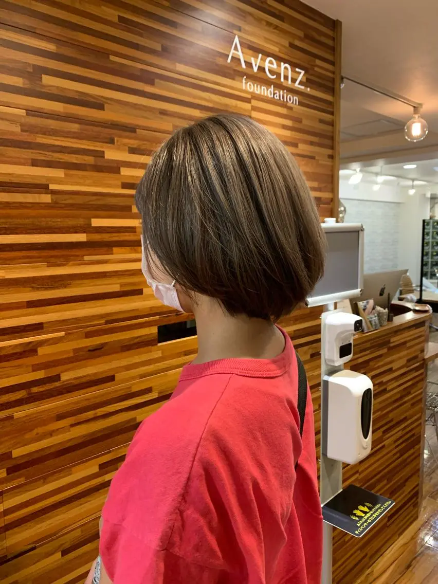 ミディアム ヘアカラー 小島 颯太のヘアスタイル