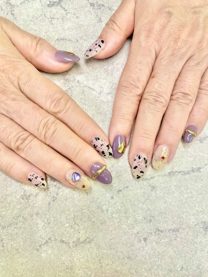 ネイル アートネイル フレンチネイル ジェルネイル ガラスフレンチ グラデーション ハンドネイル ハンドケア FASTNAIL PLUS 新宿店のネイルデザイン