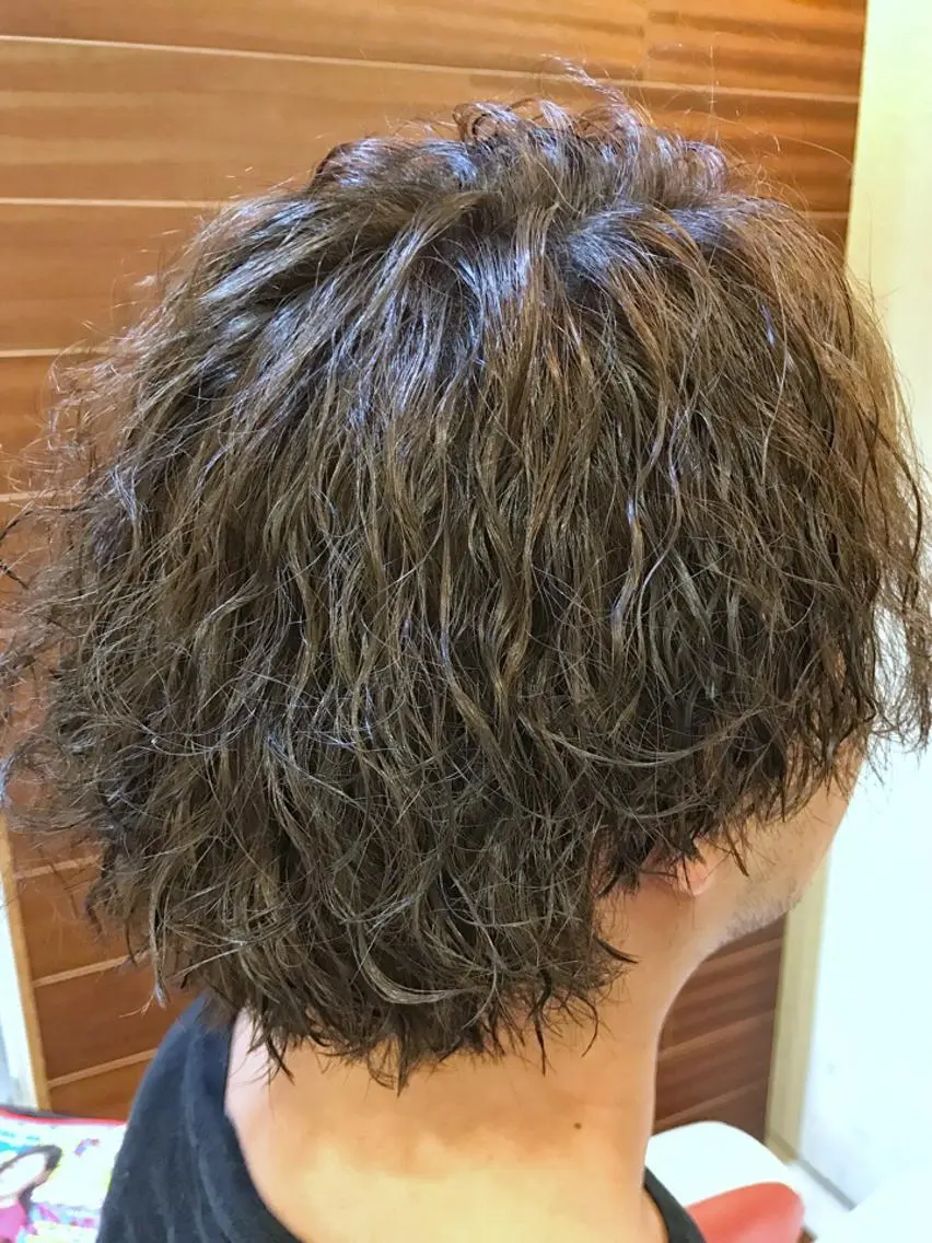 メンズ メンズパーマ メンズツイストパーマ ツイストパーマ カット パーマ メンズカット/パーマ 深浦 庄晴のヘアスタイル