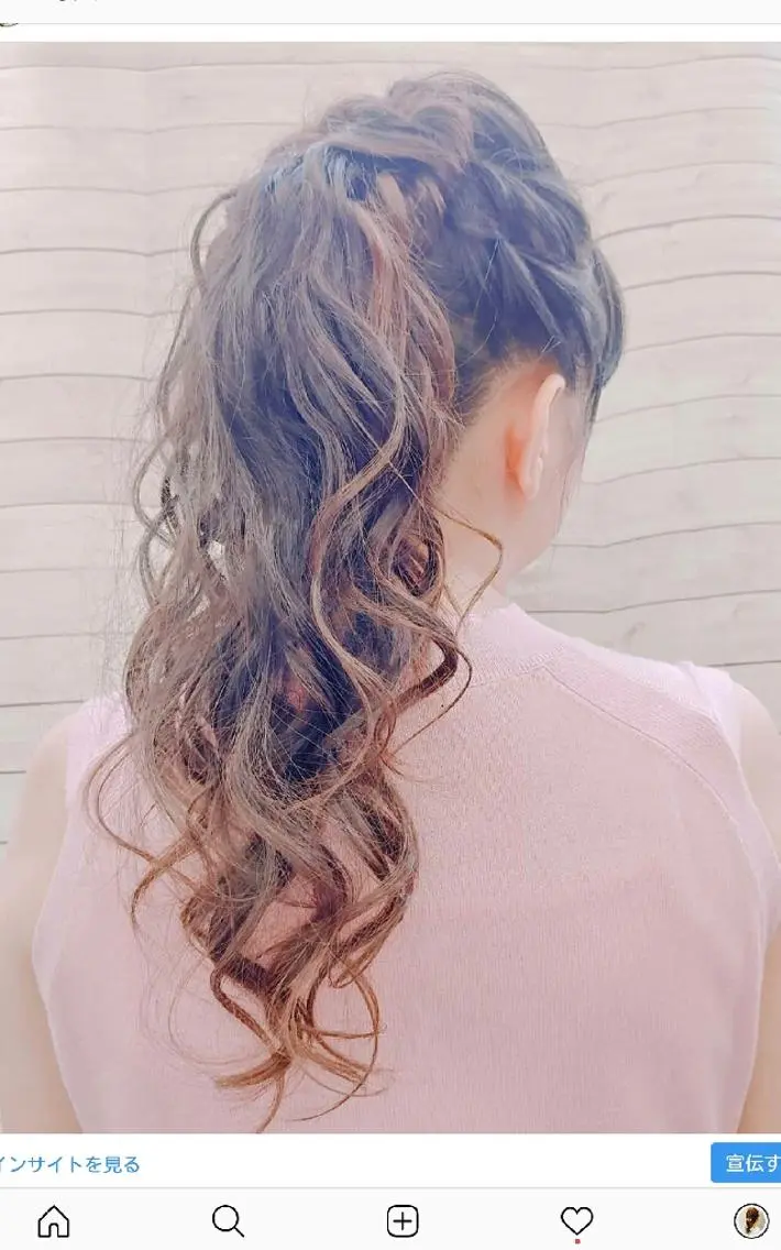 ロング ヘアセット HORI 　tのヘアスタイル