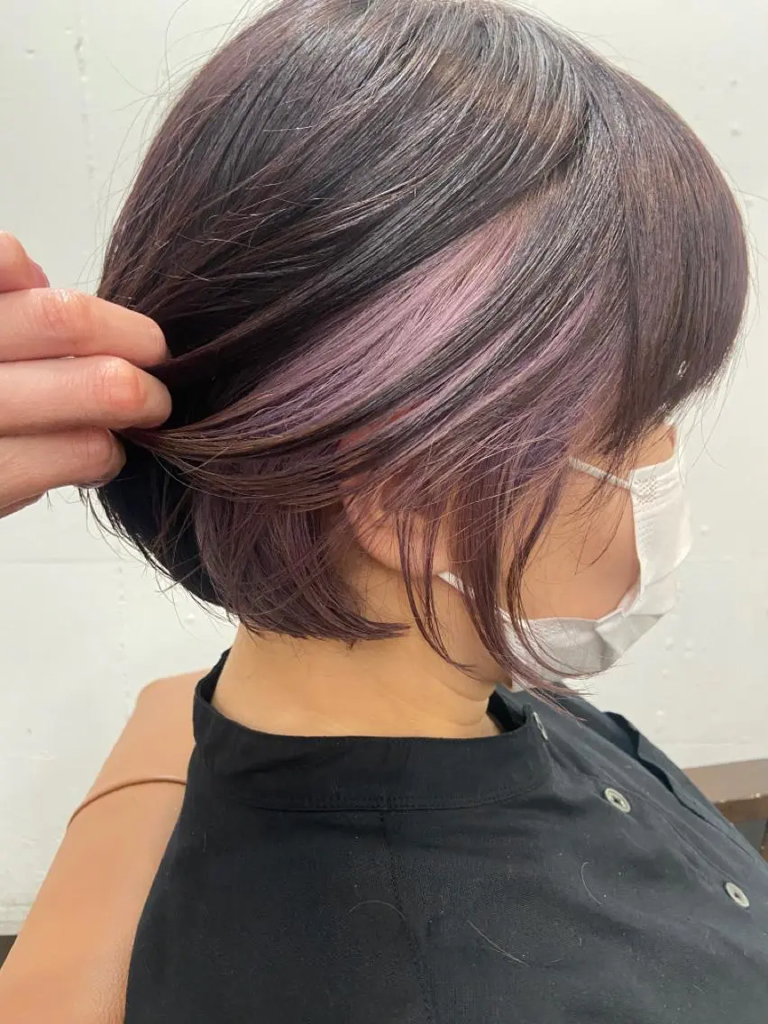 ショート カラー パーマ ヘアアレンジ メンズ キッズ ネイル マツエク・マツパ 久木原 ゆりのヘアスタイル