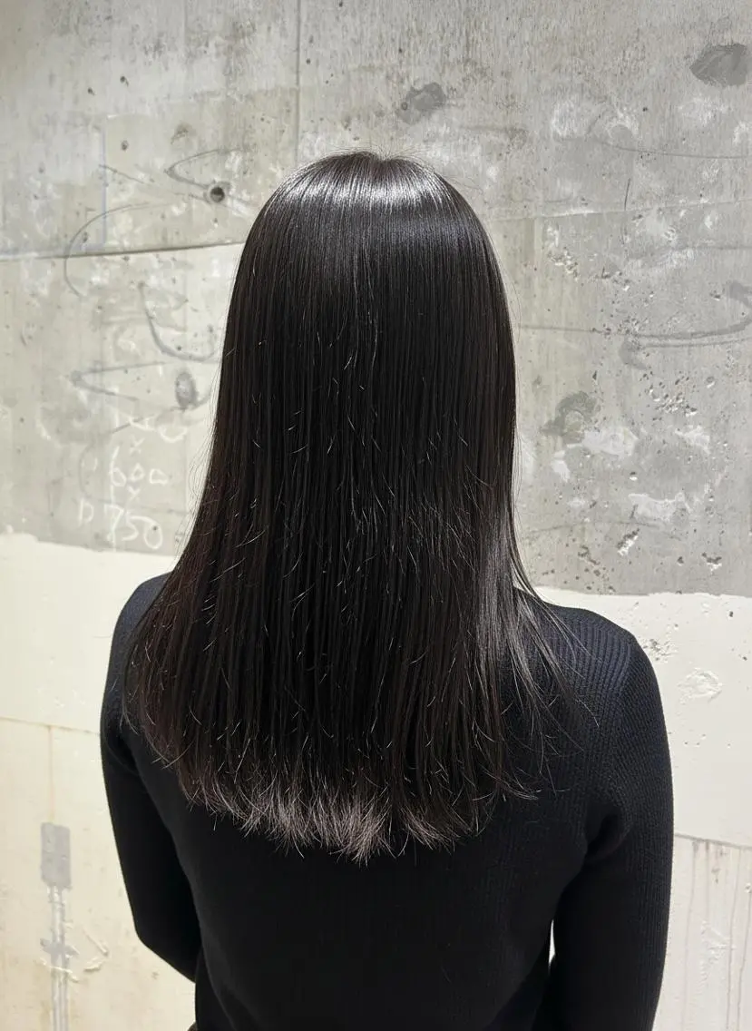 セミロング 縮毛矯正 トリートメント Ｈelena_きら 縮毛矯正/まつパのヘアスタイル