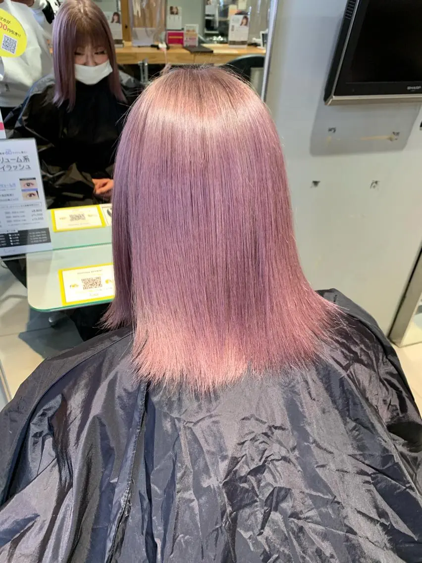 ミディアム カラー パーマ ヘアアレンジ メンズ キッズ ネイル マツエク・マツパ 酸性ストレート 髪質改善大槻勇樹のヘアスタイル