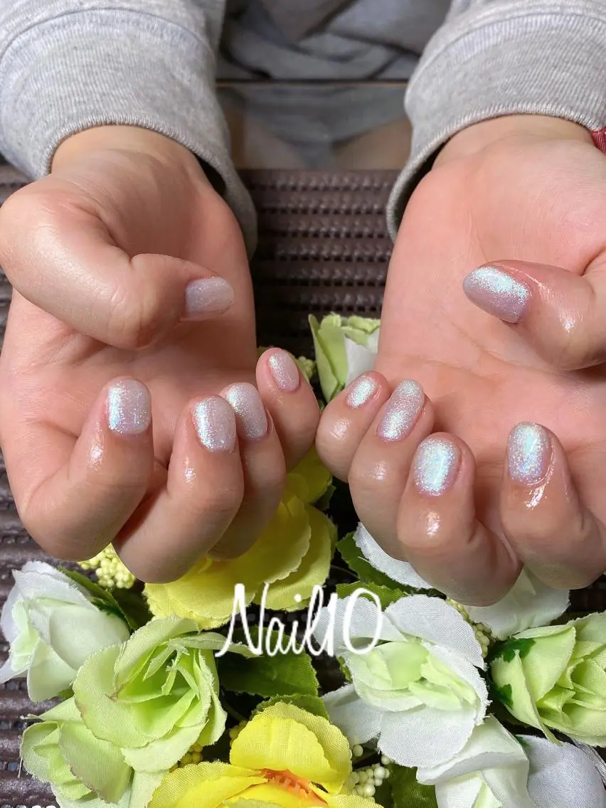 ネイル ラメ(グリッター) ラメグラデーション ハンドネイル Nail10 Kakoのネイルデザイン