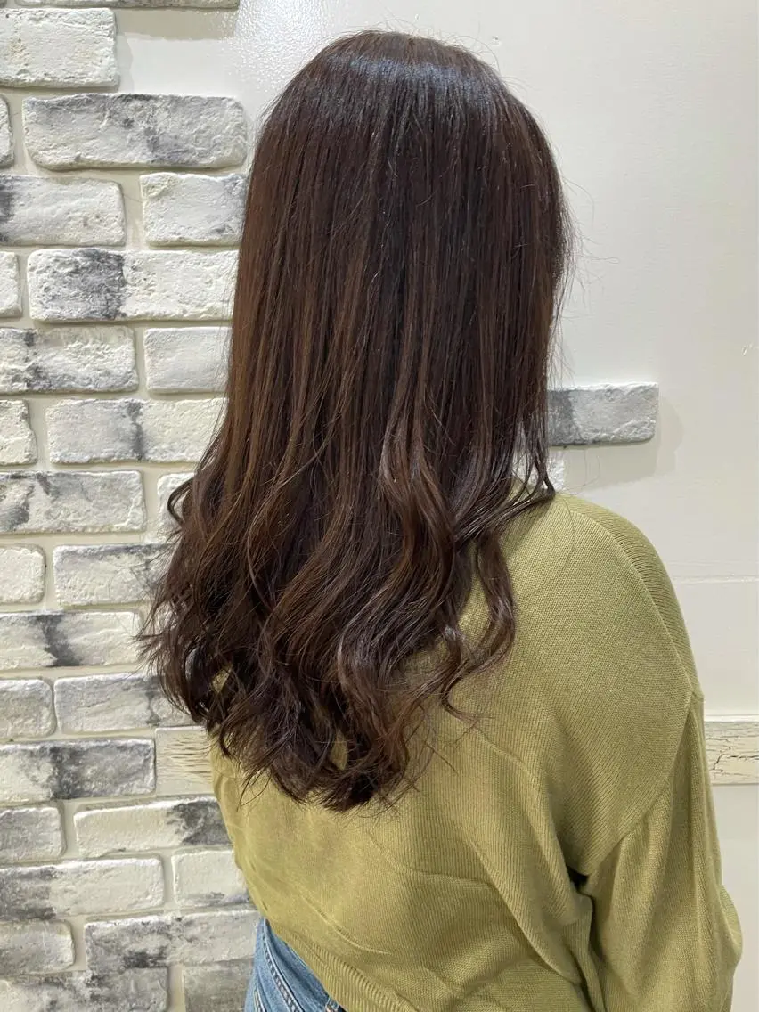 ロング カラー イルミナカラー カット ヘアカラー トリートメント 後藤 陽花子のヘアスタイル