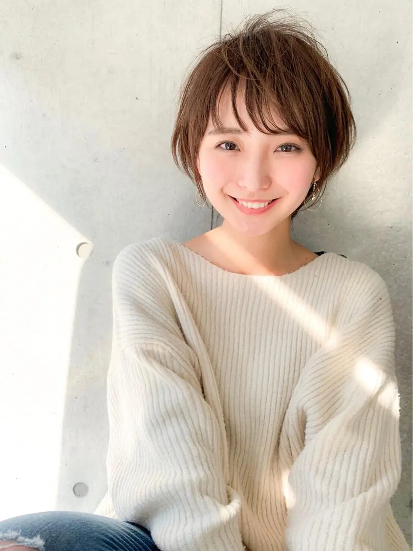 ショート パーマ レイヤーボブ/ボブ 仲川和人のヘアスタイル