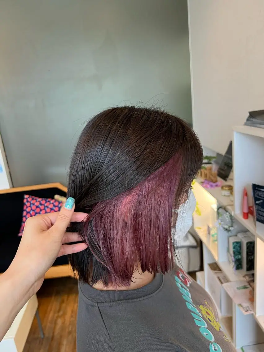 ミディアム ヘアカラー トリートメント 竹添 有梨沙のヘアスタイル