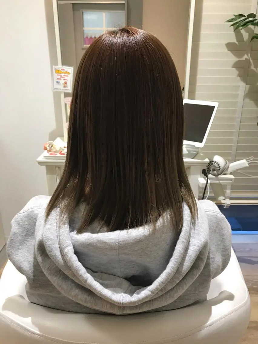 ミディアム カラー パーマ ヘアアレンジ メンズ キッズ ネイル マツエク・マツパ メンズウルフカット アディクシーカラー 透明感カラー ボブ ウルフカット 藤井 仁紀のヘアスタイル
