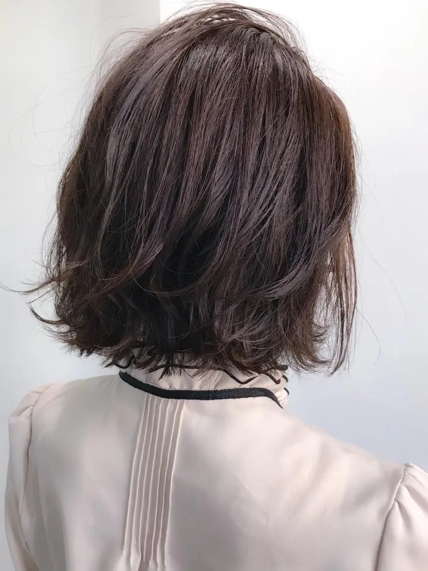 ミディアム カラー バイオレットカラー エクステ（レミー毛） NINEのヘアスタイル