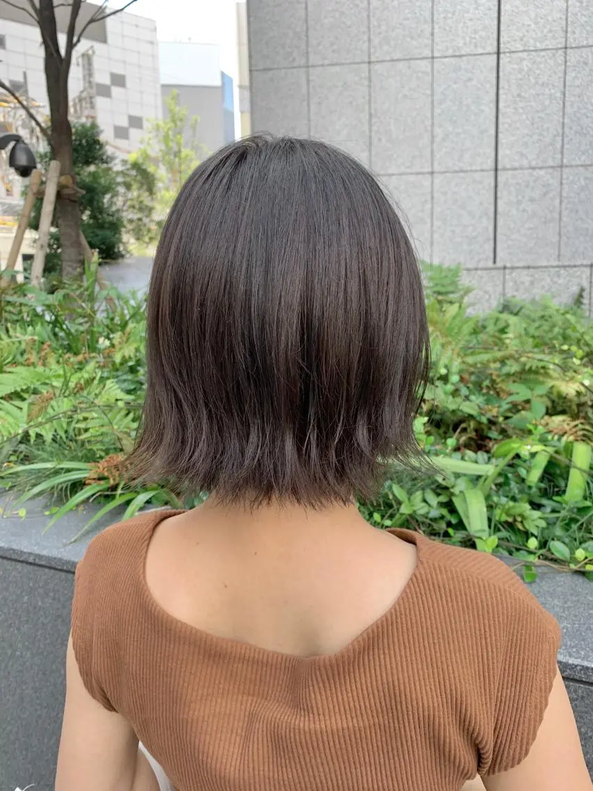 ショート カラー ブリーチなし透明感 🍀梅田・増田のヘアスタイル