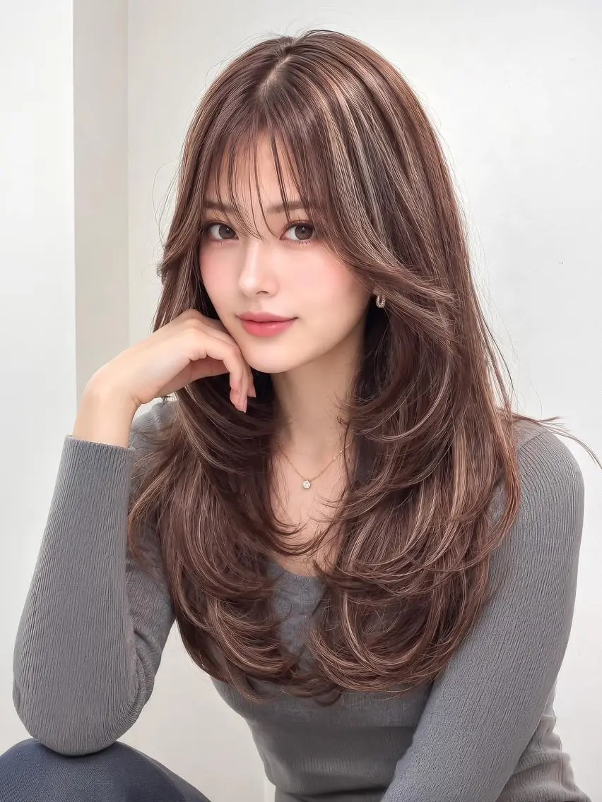 セミロング 難波/ヘアカラー ルービック難波のヘアスタイル