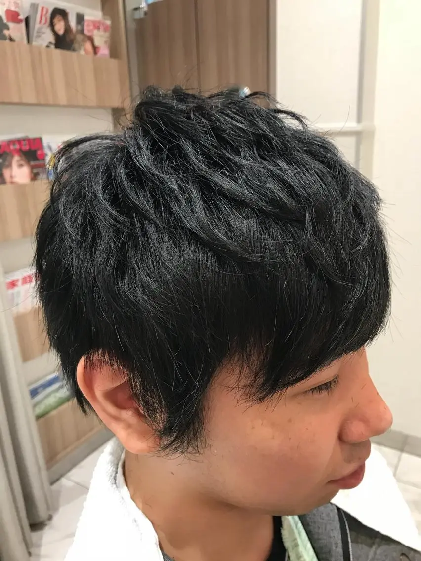 ショート メンズ 【メンズ縮毛矯正】 田中秀斗のヘアスタイル