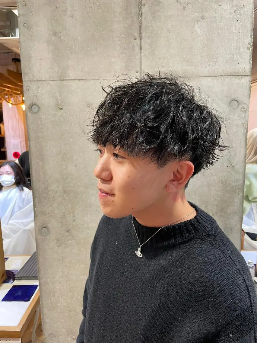 ショート パーマ メンズ カット パーマ トリートメント 🔥メンズ特化パーマ 🦖増田弘明🦖のヘアスタイル