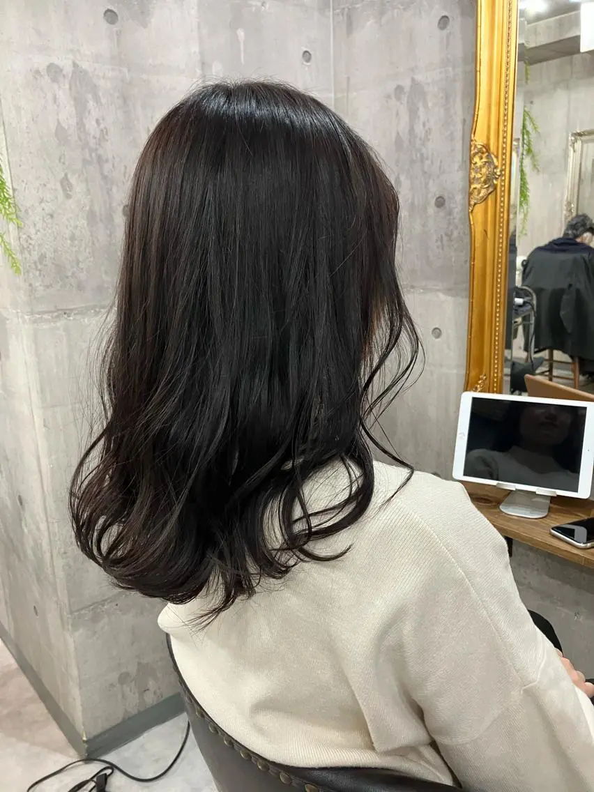 セミロング カラー アディクシーカラー レイヤー/ブリーチ| 特殊パーマ/赤澤のヘアスタイル