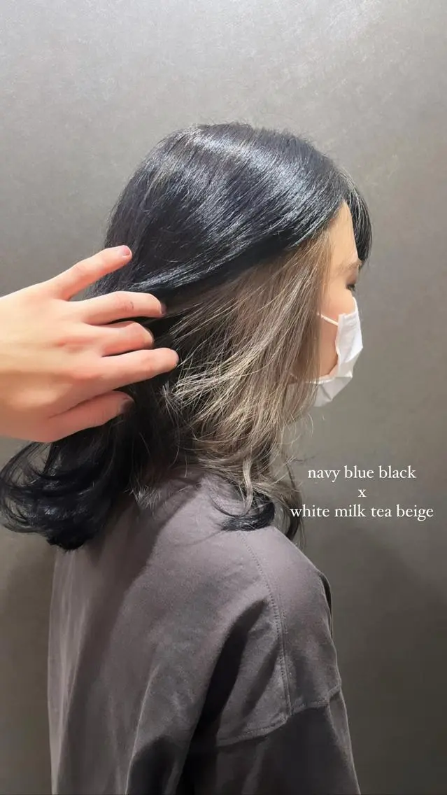 ミディアム ヘアカラー Sherry大国町 HIKARUのヘアスタイル