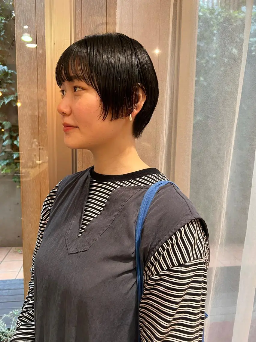 ショート ショートヘア 大人可愛い♡コテ巻き パーマ🌼杉田 萌恵のヘアスタイル