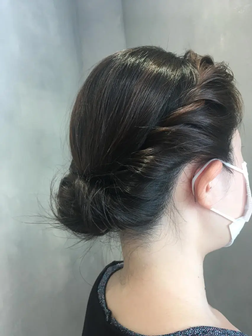 ミディアム ヘアアレンジ 伊藤 いほみのマツエク・マツパデザイン