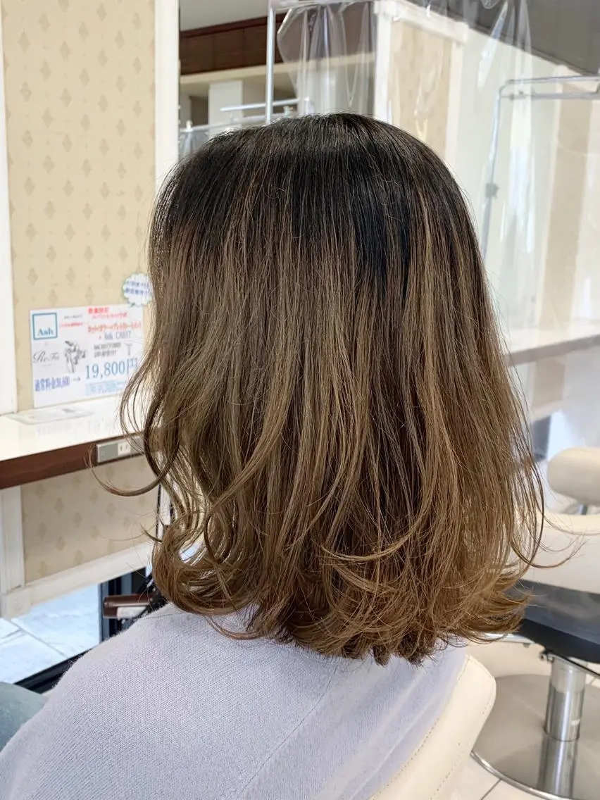 ミディアム miiro 長津田 髪質改善 フジムラのヘアスタイル