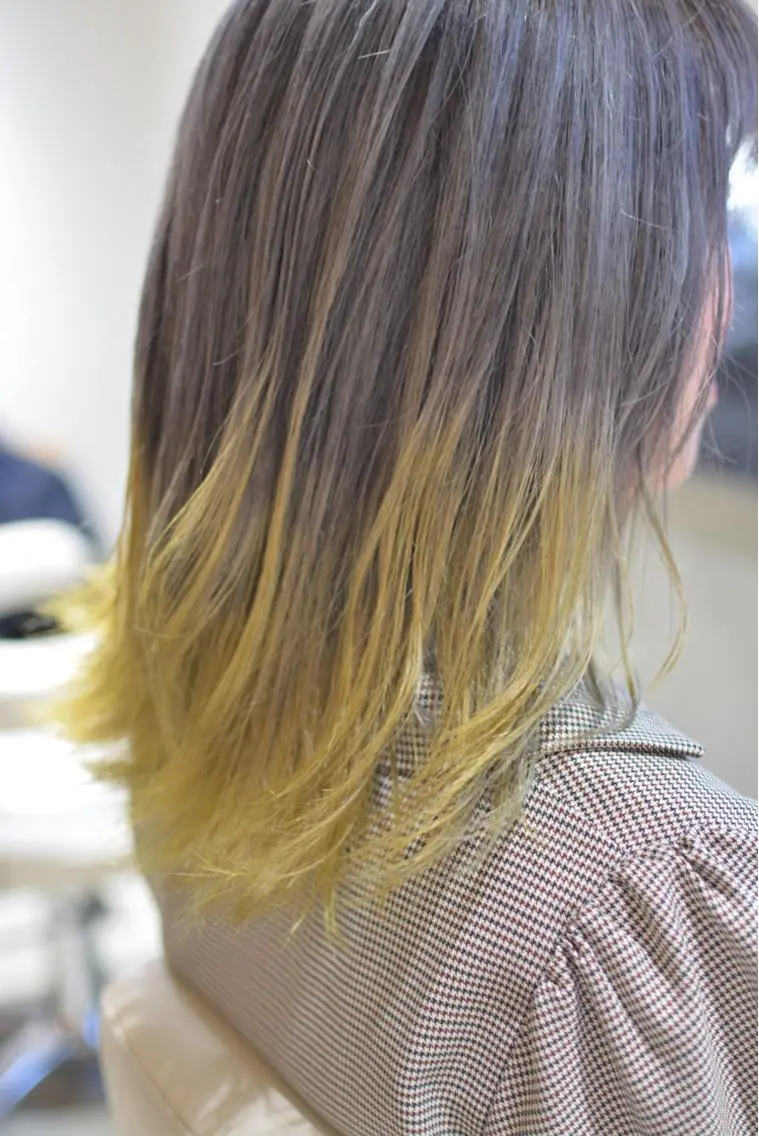 ミディアム イエローカラー ヘアカラー トリートメント 木村 創造🌟 デザインカラーお任せのヘアスタイル