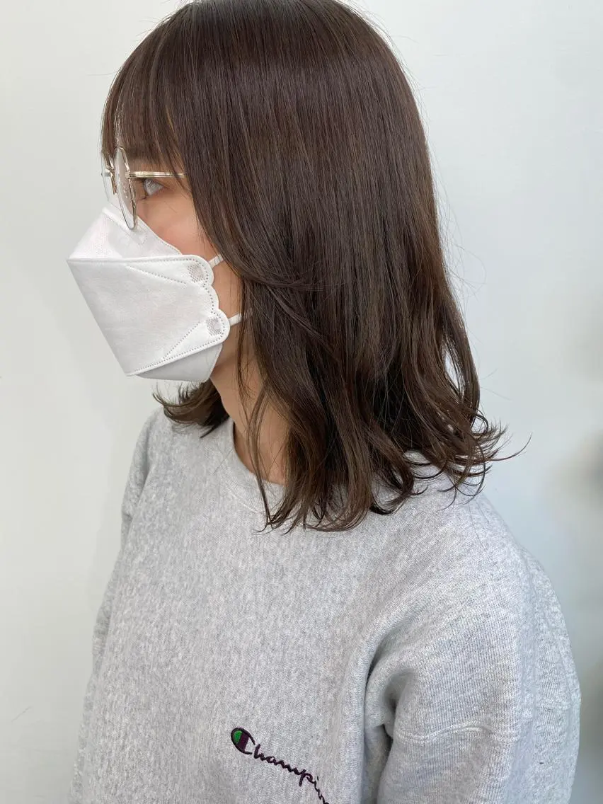 セミロング カラー 🌼ハイライト透明感 🌼maiのヘアスタイル