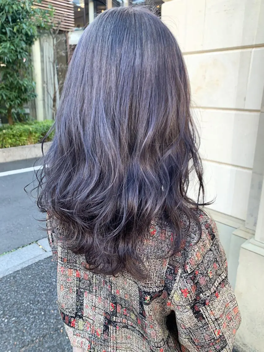 ミディアム カラー ヘアアレンジ ヘアカラー トリートメント yuka .のヘアスタイル